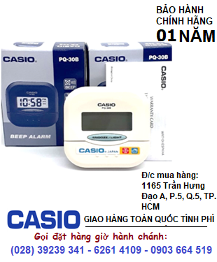  Caso PQ-30B-7DF; Đồng hồ báo thức Casio PQ-30B-7DF chính hãng| CÒN HÀNG 